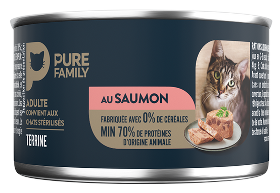 Pure Family - Terrine chat saumon 1x85g - Pure Family - Image 1
