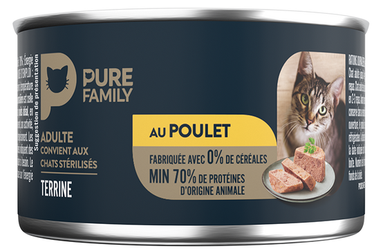 Pure Family - Terrine chat poulet 1x85g - Pure Family - Image 2
