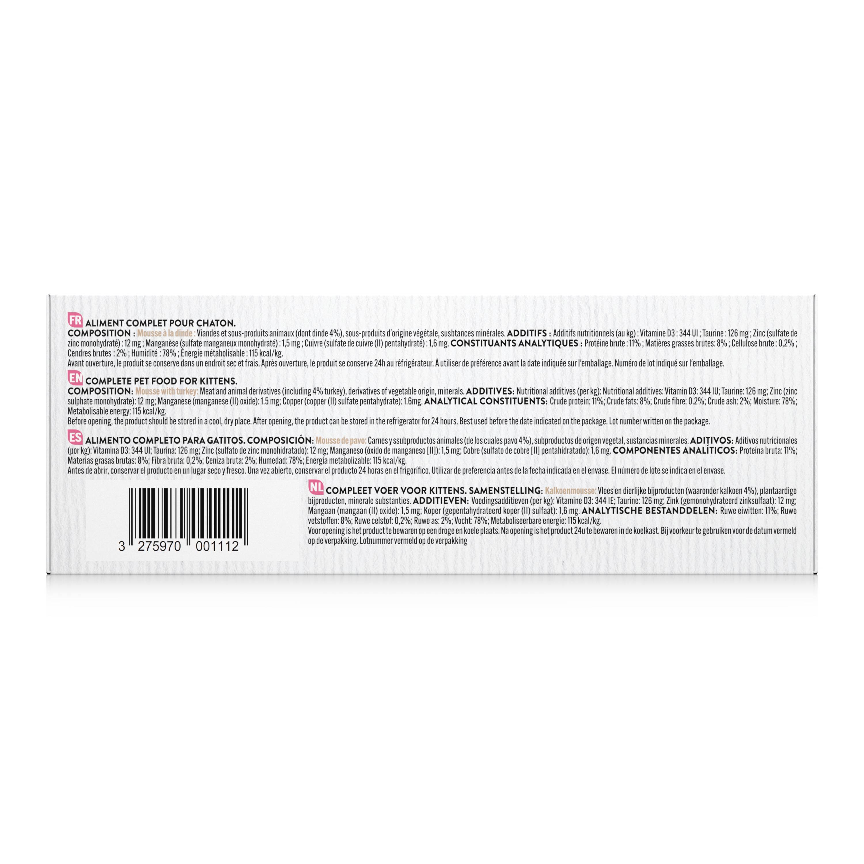 Pure Family - Mousses chaton sans céréales dinde 12x85g - Pure Family - Image 5