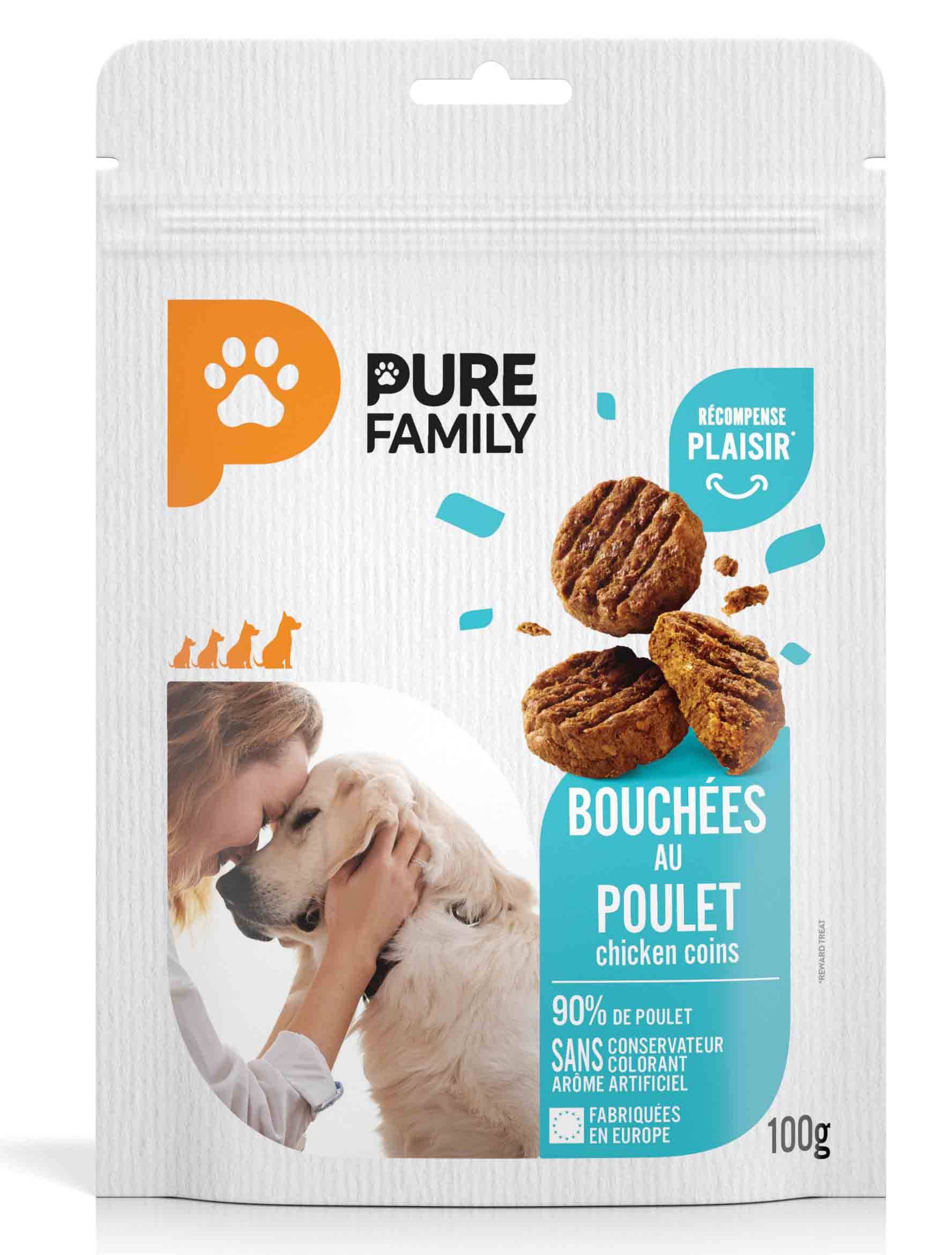Pure Family - Bouchées poulet pour chien 100g - Pure Family - Image 4