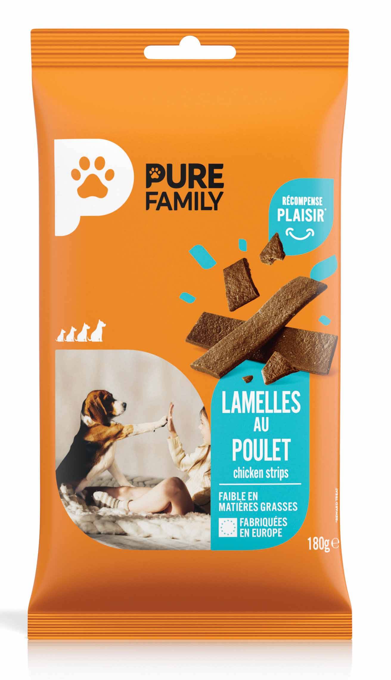 Pure Family - Lamelles de poulet pour chien 180g - Pure Family - Image 2