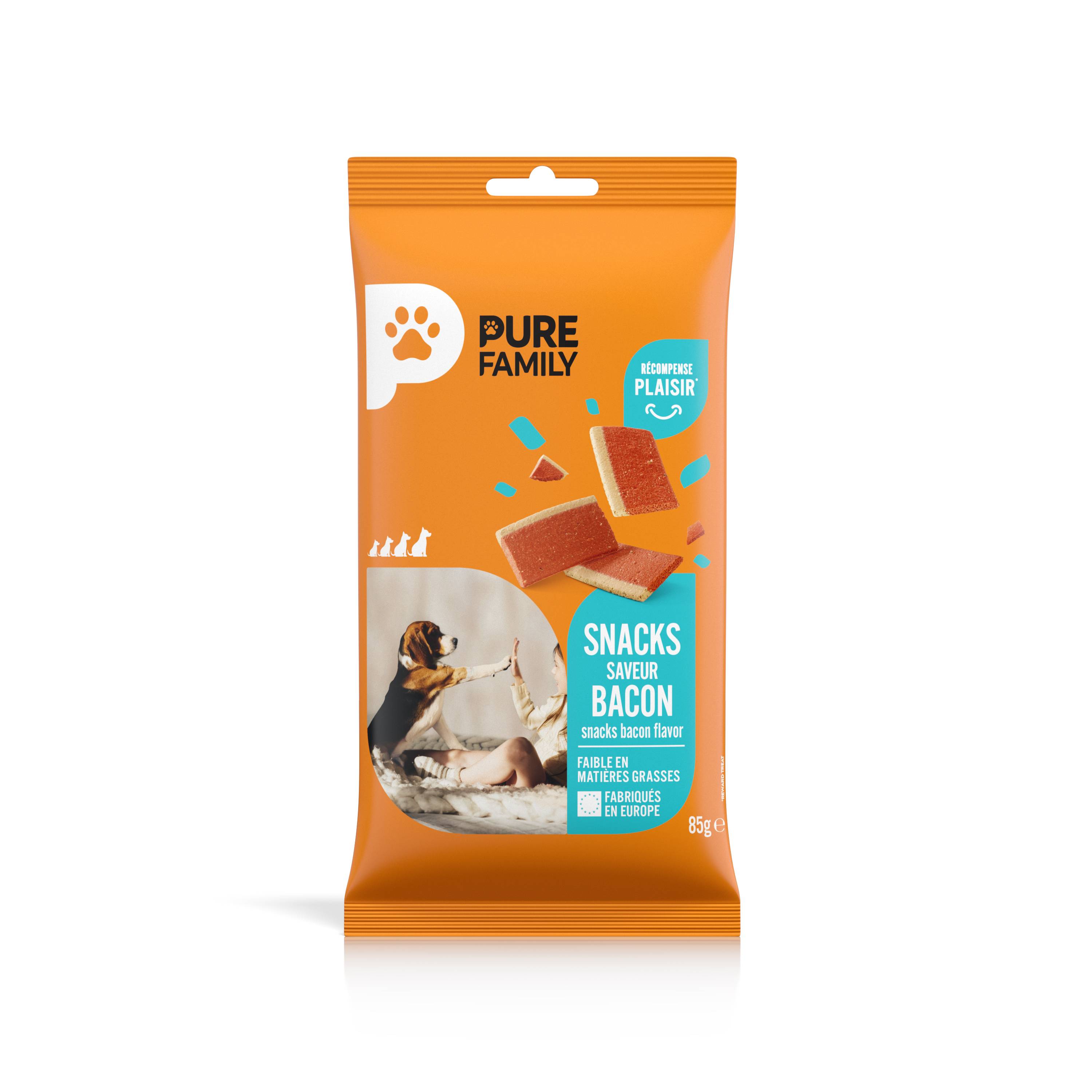 Pure - Snacks au bacon pour chien 85g - Pure Family - Image 3