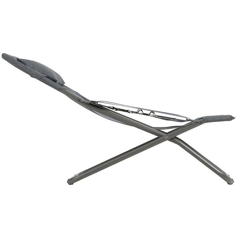 Lafuma-Mobilier - Transat de Jardin acier Batyline obsidian Transabed Lafuma Mobilier - Image 6