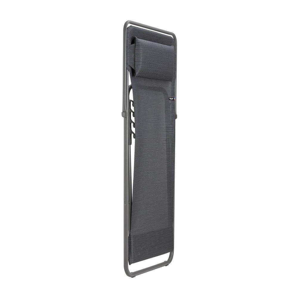 Lafuma-Mobilier - Maxi Transat Plus de jardin acier batyline obsidian Lafuma Mobilier - Image 2