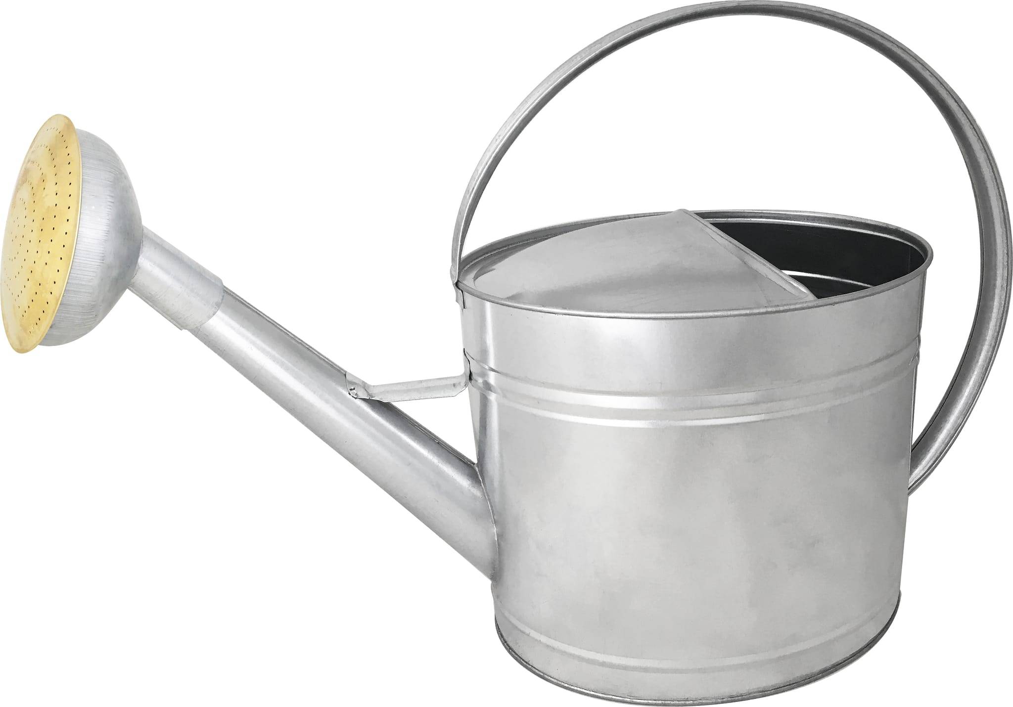 Arrosoir Acier Galvanisé Grille Laiton 13 L H 40 cm L 58 cm P 21 cm – GUILLOUARD - Image 1