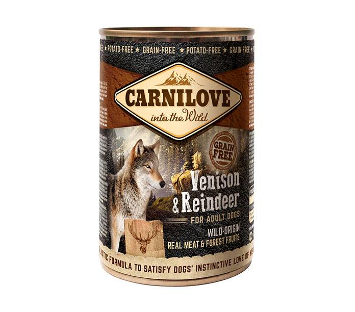 Carnilove - Pâtée avec sauce pour chien adulte de toute taille au cerf & renne - boîte 400 gr - CARNILOVE - Image 1