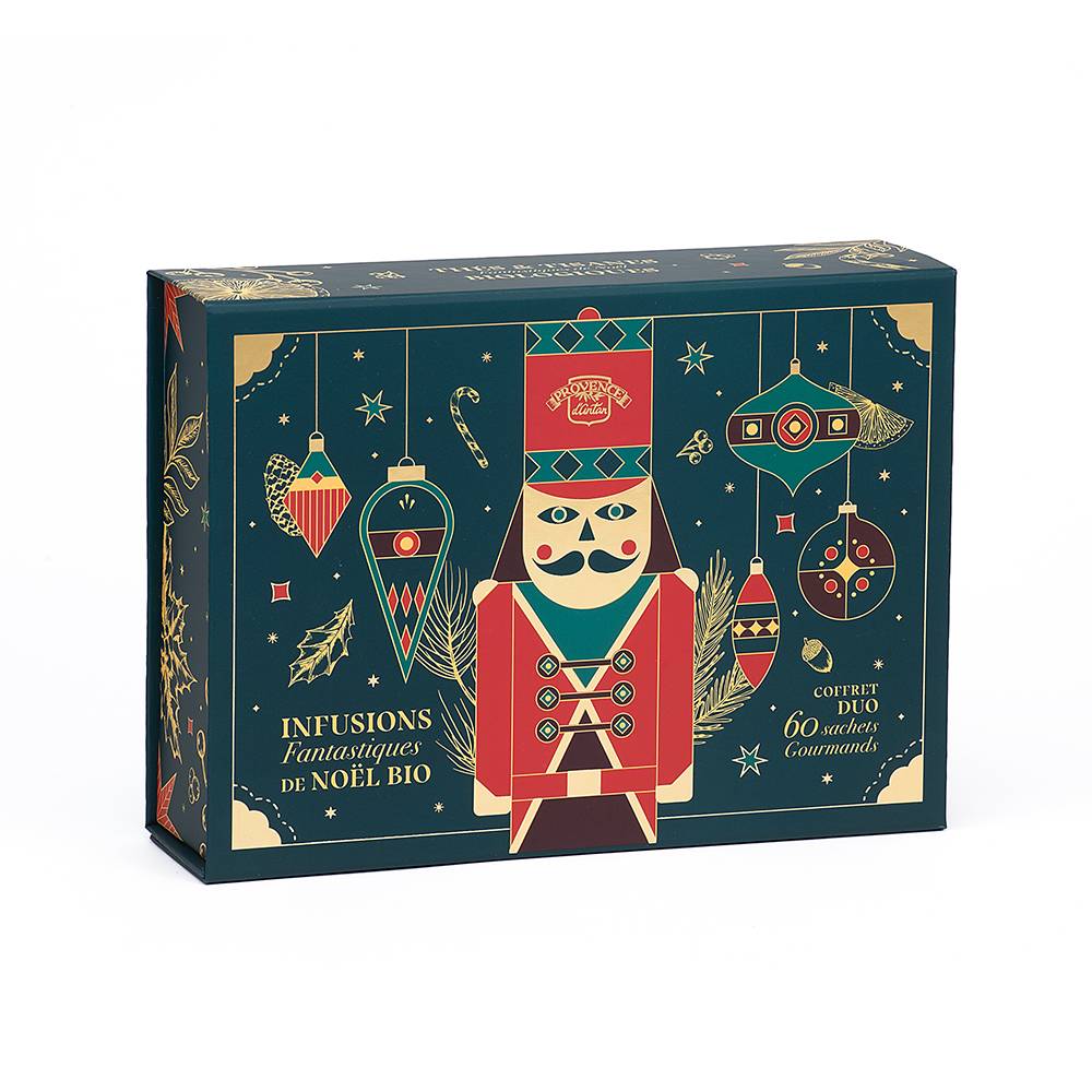 Coffret Tisanes & Thés Fantastiques de Noël bio - 60 sachets