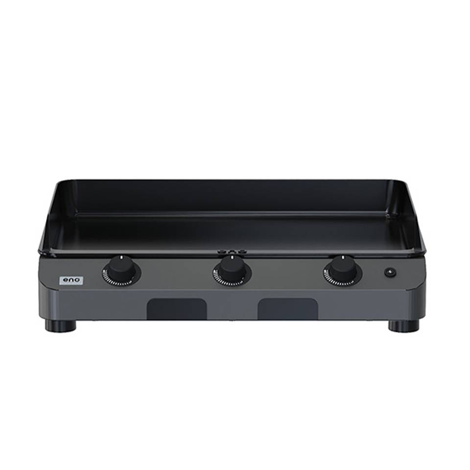 Eno - Plancha gaz 3 feux fonte émaillée inox gris Initial 65 Eno - Image 6