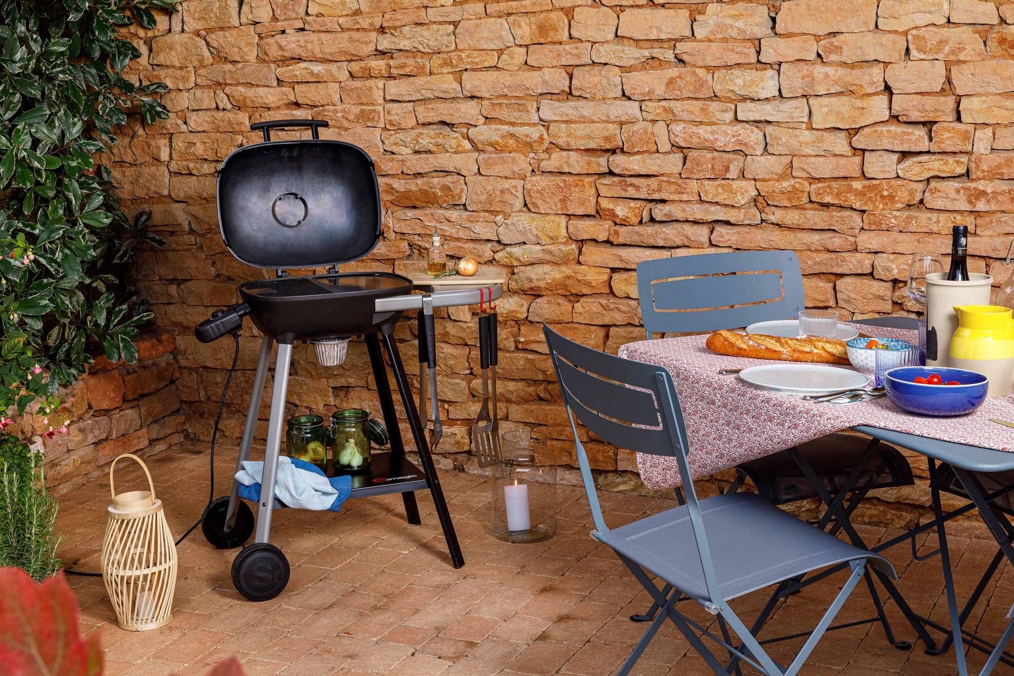 Somagic - Barbecue Voltiz électrique et plancha L.87 x l.50,5 x H. 93 cm - Image 3
