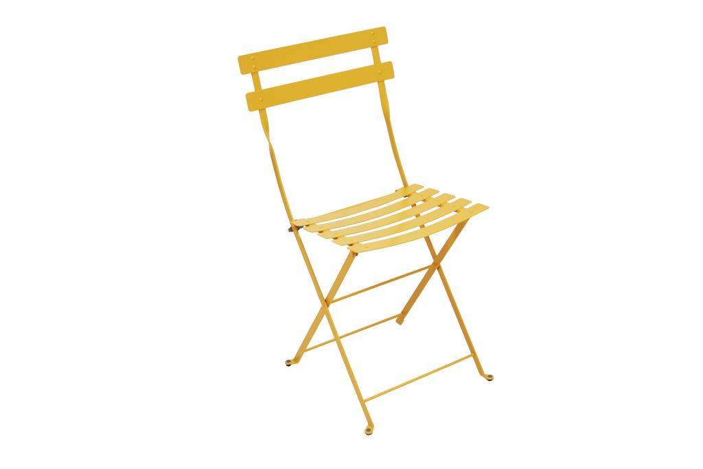 Fermob - Chaise de jardin pliante acier miel texturé Bistro Fermob - Image 1