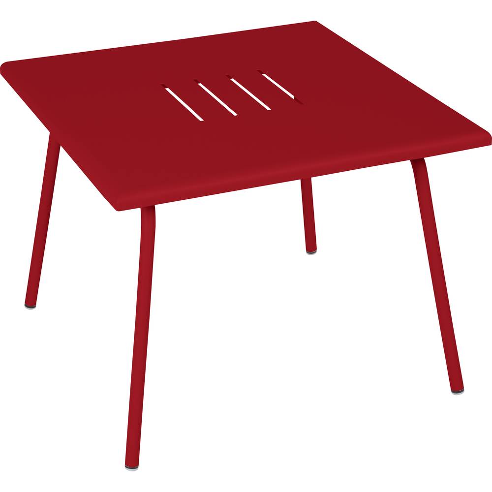 Fermob - Table basse de jardin carrée acier piment Monceau Fermob - Image 2