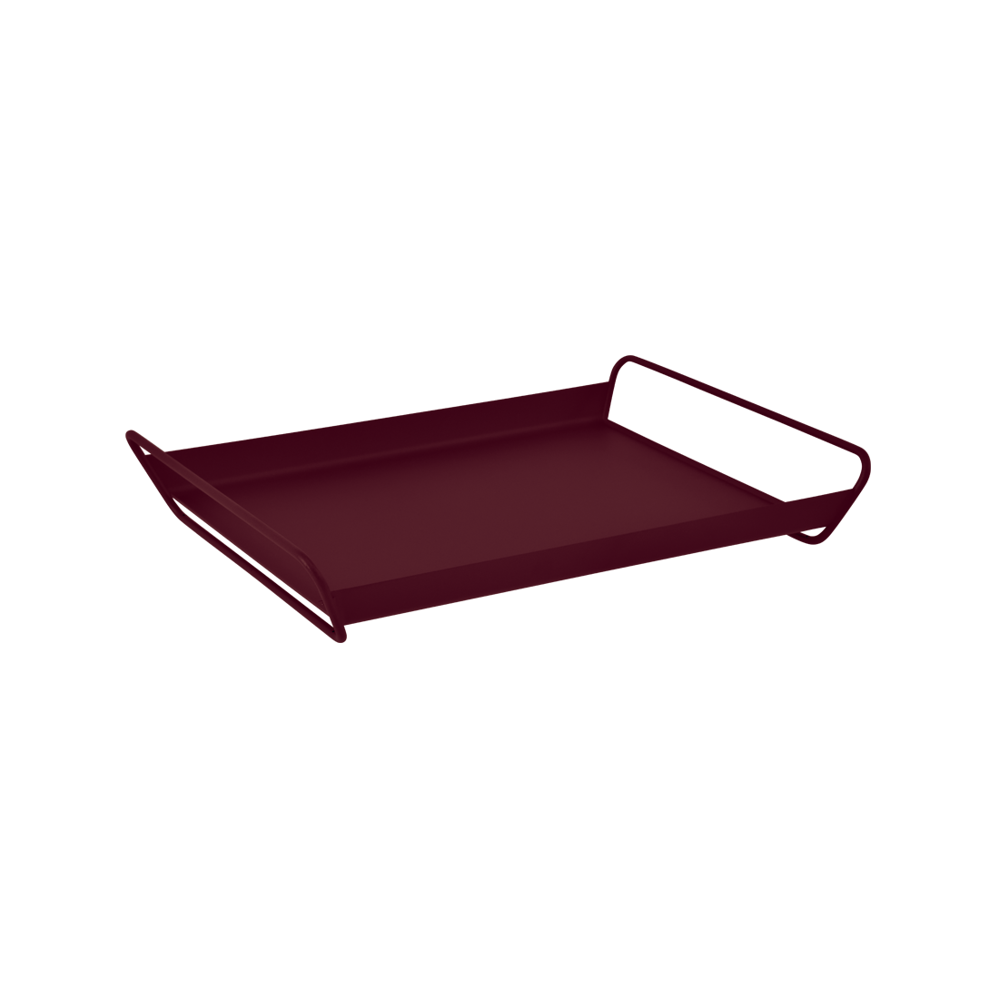 Plateau alto 53x38,5 cerise noire