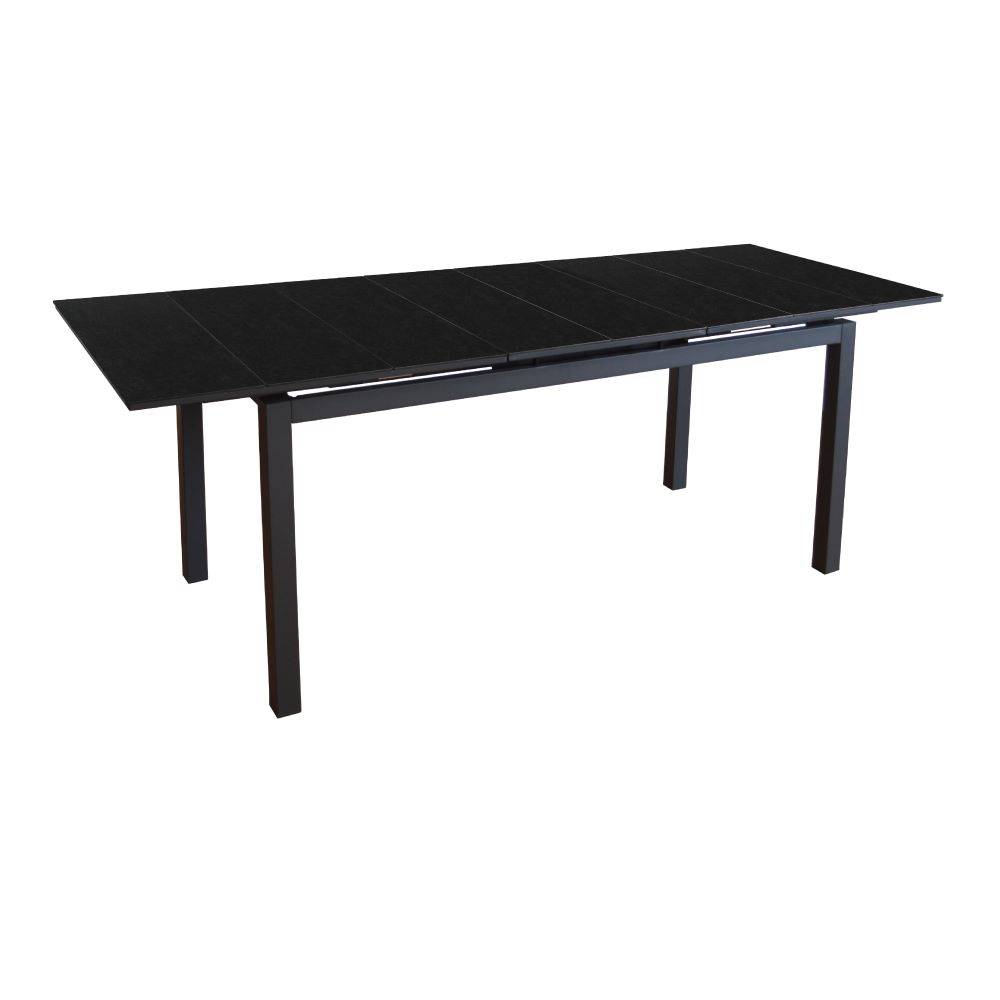 Ecloz - Table Urban 180/240 HPL - Graphite/Bois Fundermax - ECLOZ
