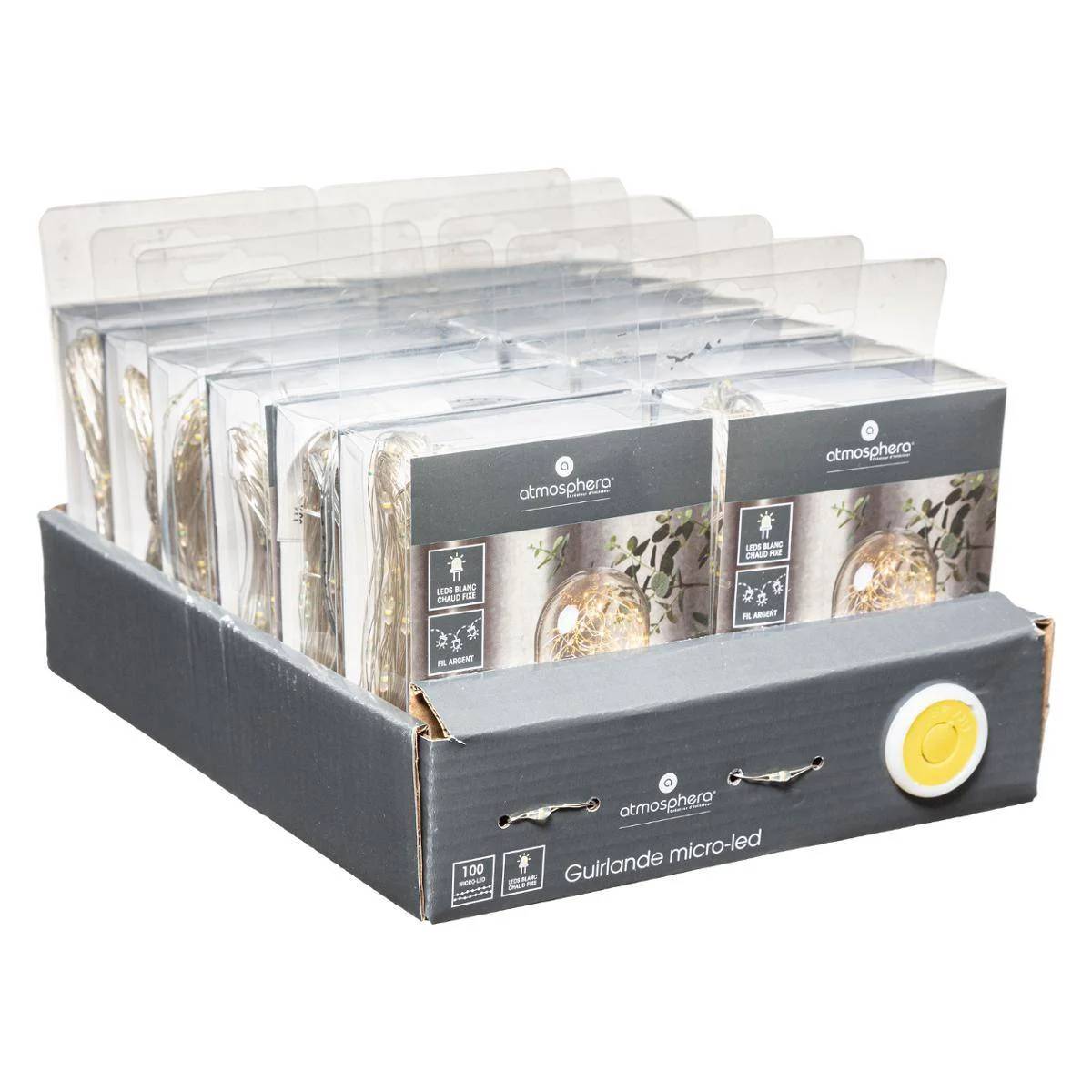 Guirlande lumineuse 100 micro LED Cuivre Blanc chaud L 1000 cm ATMOSPHERA - Image 3