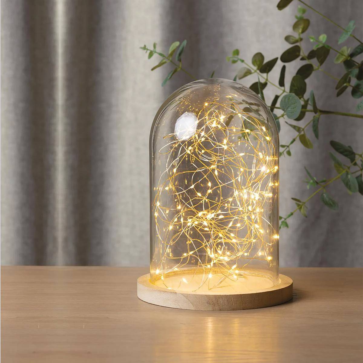 Guirlande lumineuse 100 micro LED Cuivre Blanc chaud L 1000 cm ATMOSPHERA - Image 1