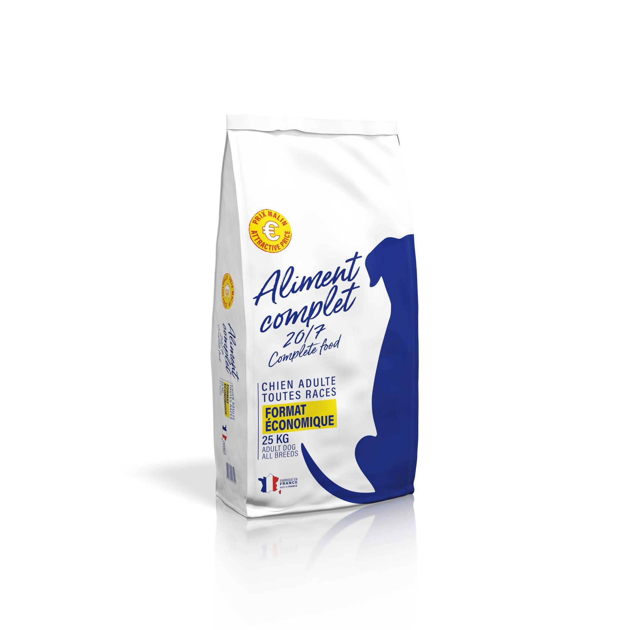 Marque Blanche et Economique - Croquettes pour chien adulte toutes races - Image 1