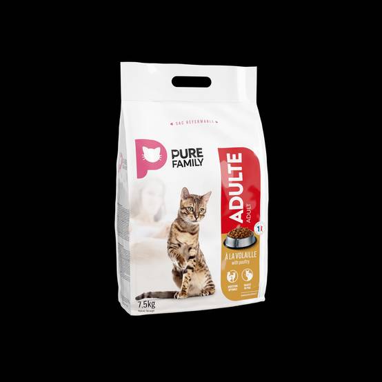 Pure Family - Croquettes chat à la volaille 7,5kg - Pure Family