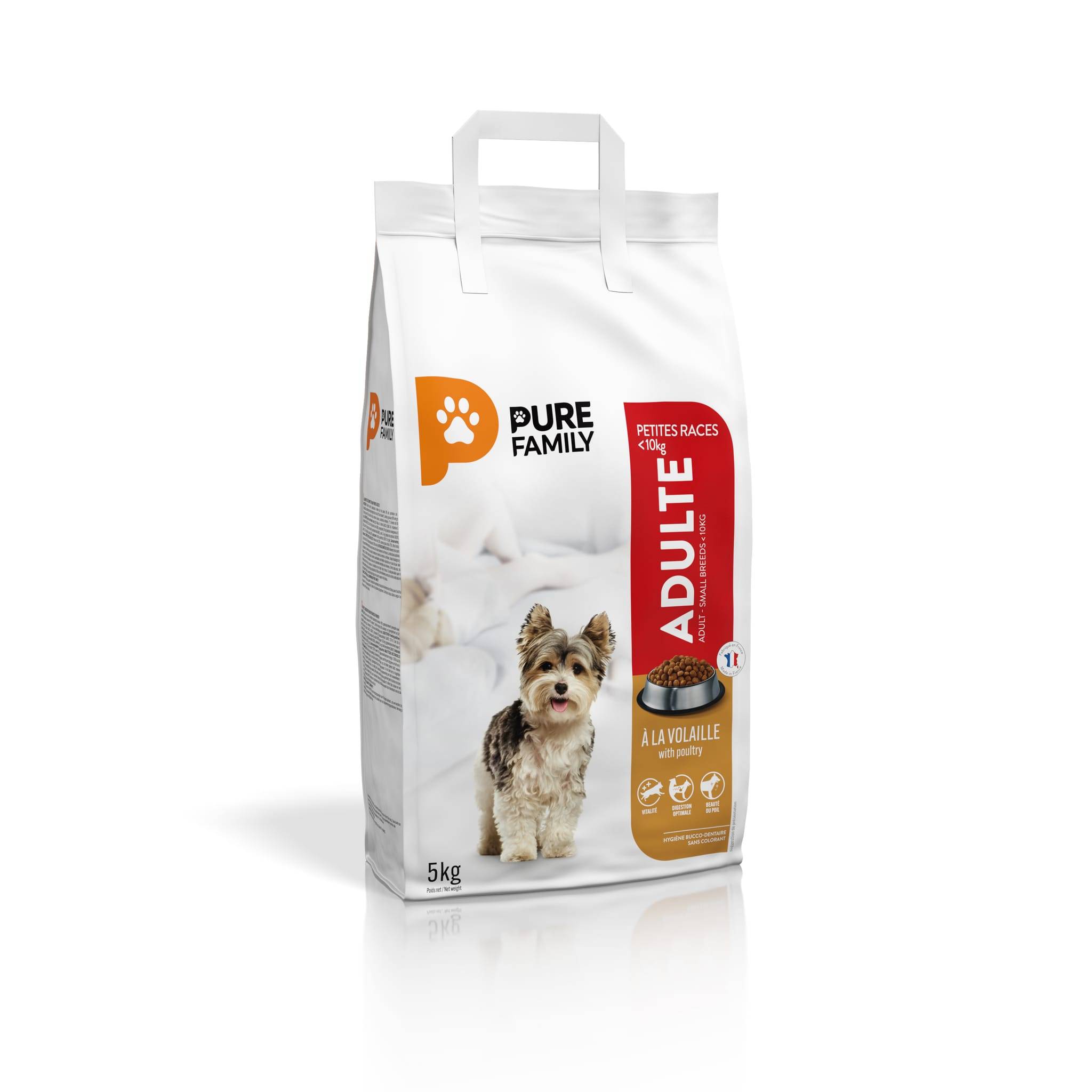 Pure Family - Croquettes chien de petite taille volaille 5kg - Pure Family - Image 1