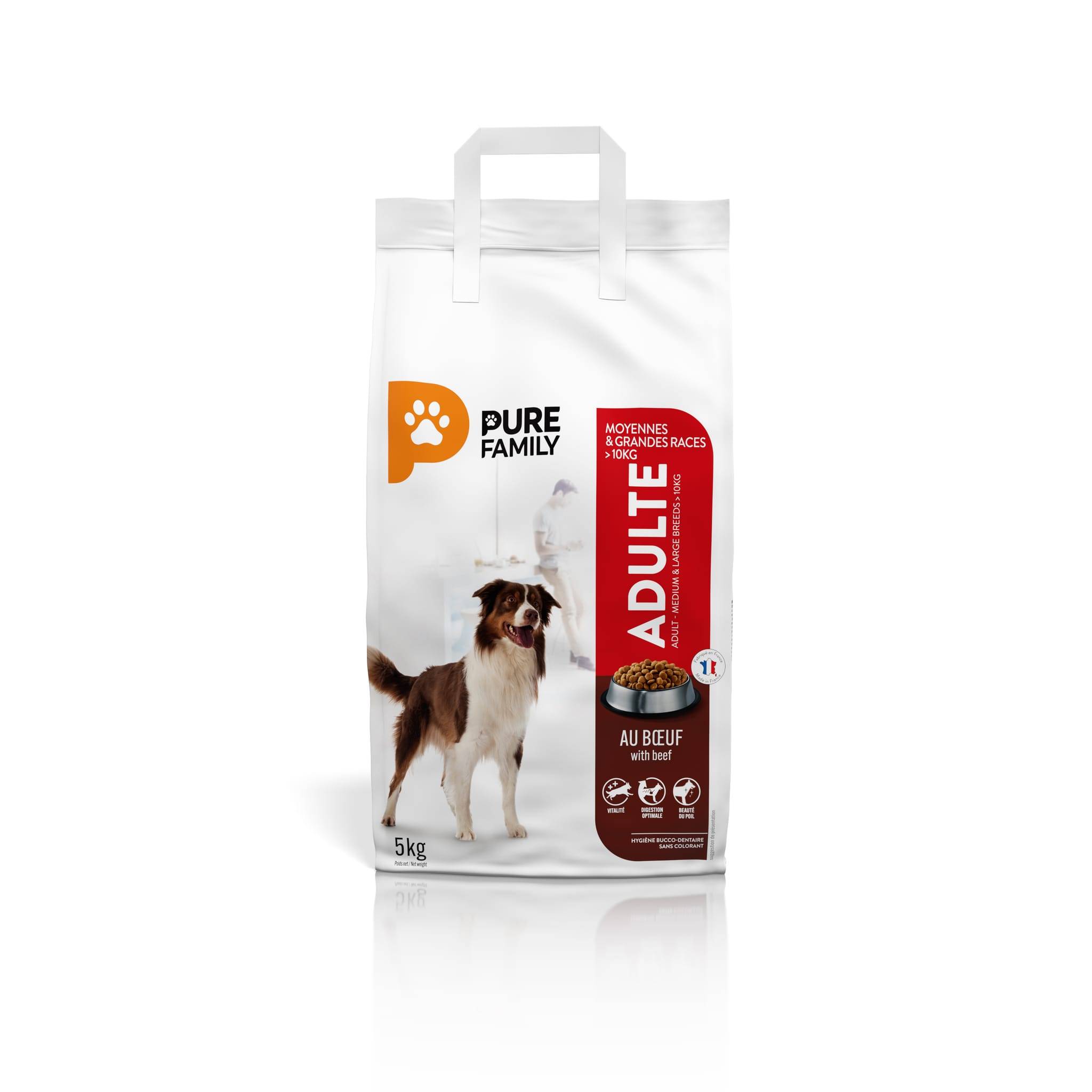 Pure Family - Croquettes chien de moyenne/grande taille bœuf 5kg - Pure Family - Image 5