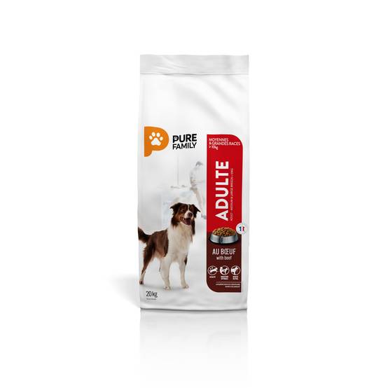 Pure Family - Croquettes chien de moyenne/grande taille boeuf 20kg - Pure Family - Image 3