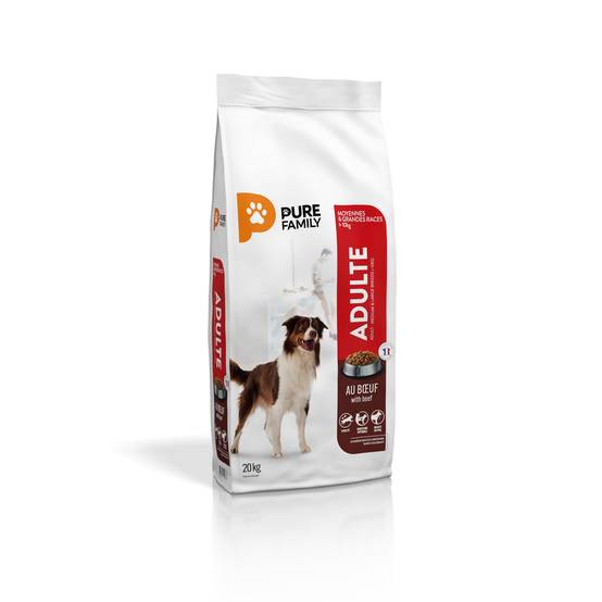Pure Family - Croquettes chien de moyenne/grande taille boeuf 20kg - Pure Family - Image 6