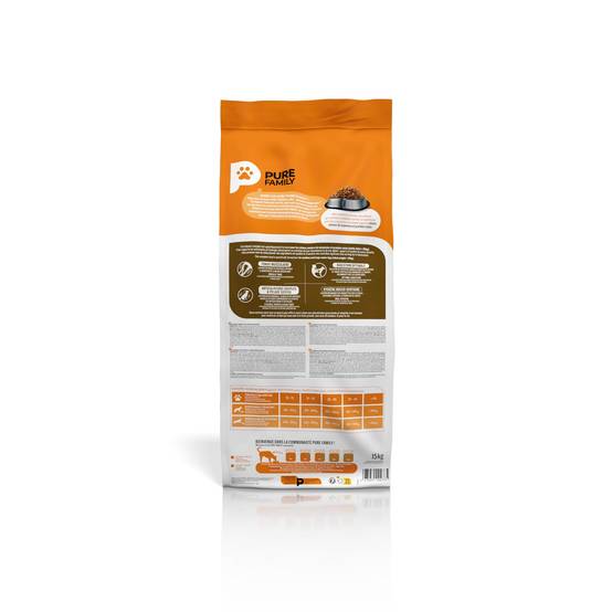 Pure Family - Croquettes chien senior de moyenne/grande taille volaille 15kg - Pure Family - Image 2