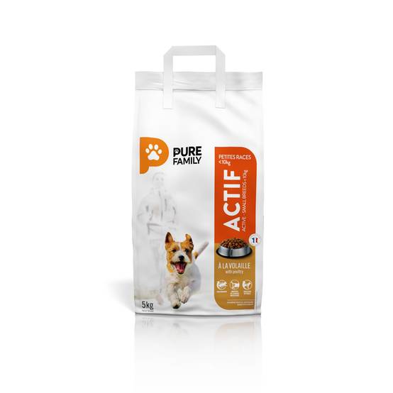 Pure Family - Croquettes chien de petite taille actif volaille 5kg - Pure Family - Image 2