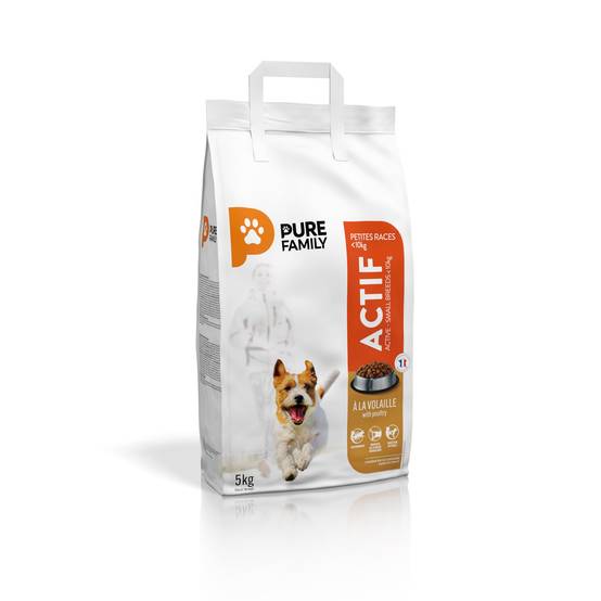 Pure Family - Croquettes chien de petite taille actif volaille 5kg - Pure Family - Image 3