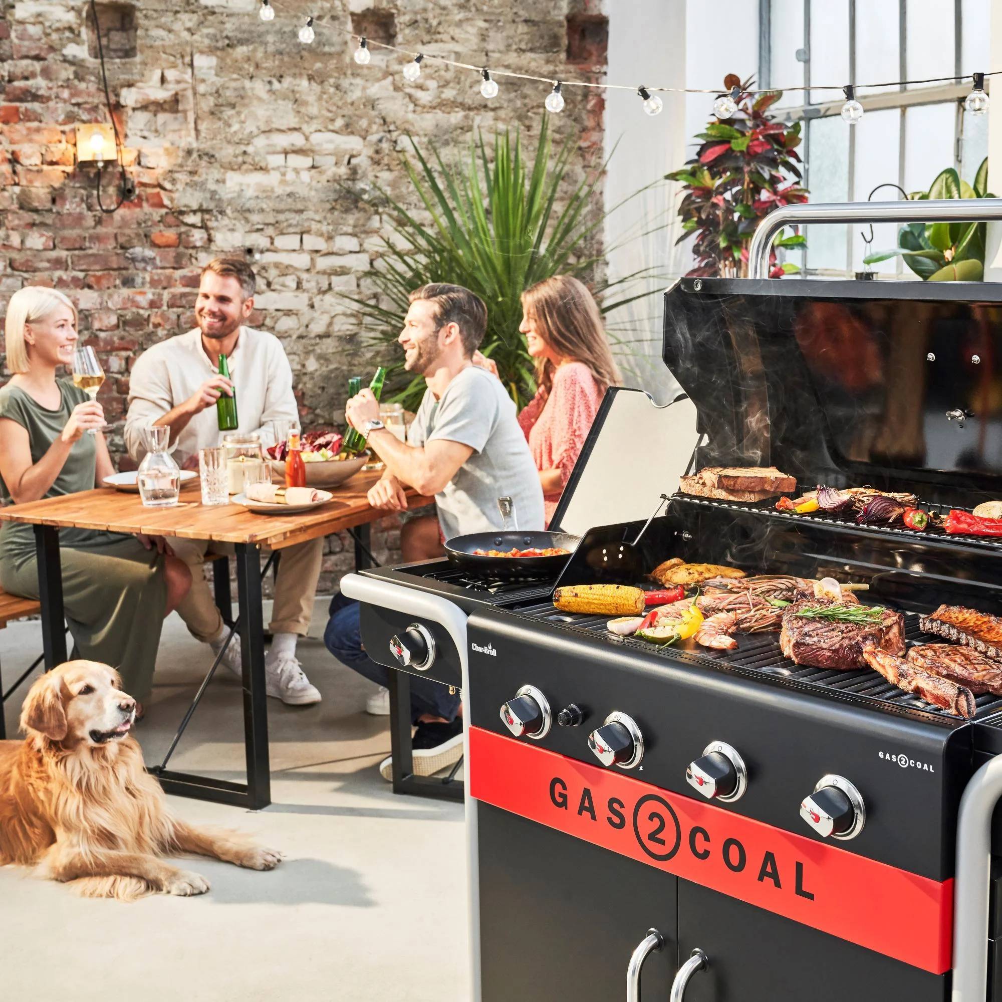 Char-broil - Barbecue Hybride 4 Brûleurs Acier Inoxydable Noir 154,9 cm - CHAR-BROIL - Image 21