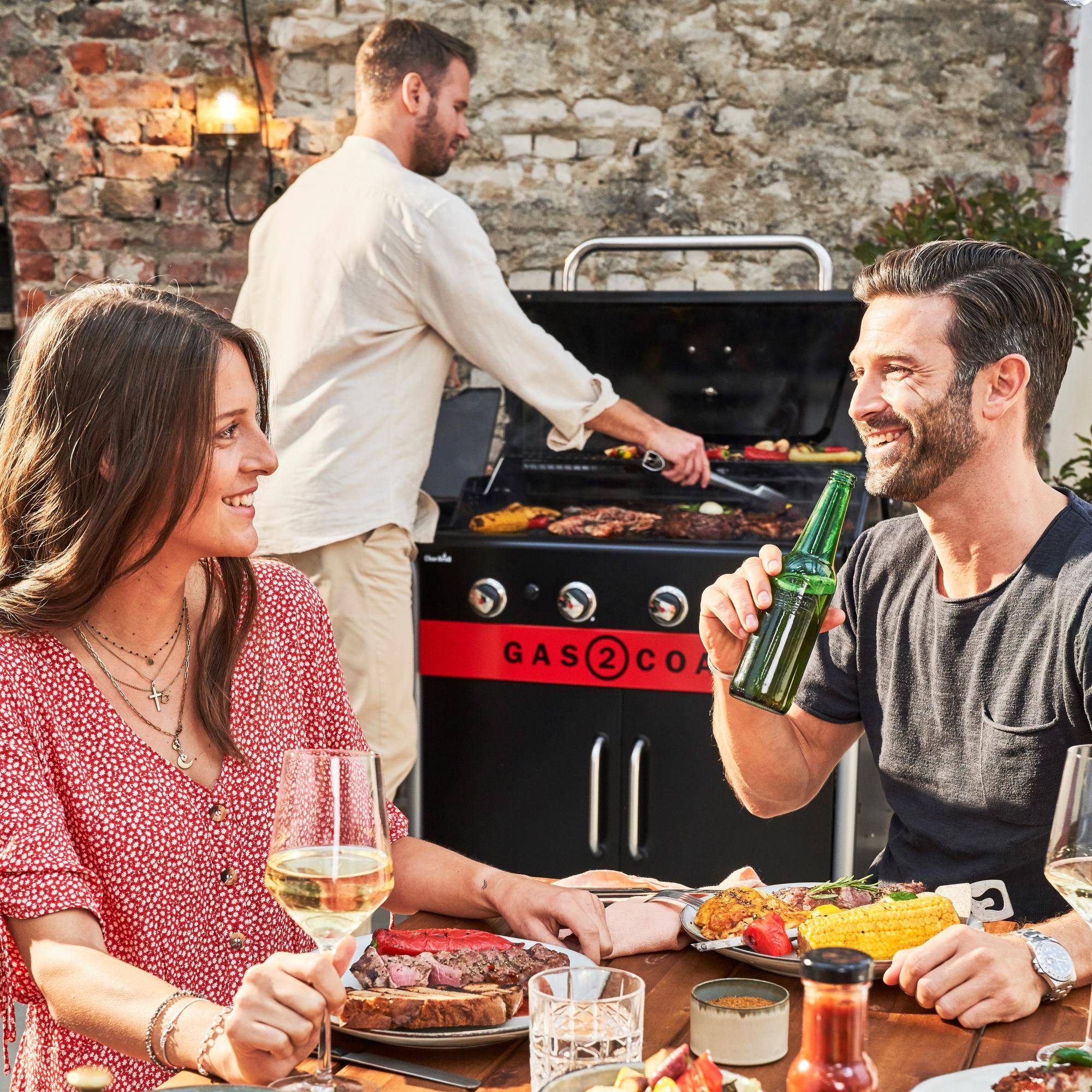 Char-broil - Barbecue Hybride 4 Brûleurs Acier Inoxydable Noir 154,9 cm - CHAR-BROIL - Image 20