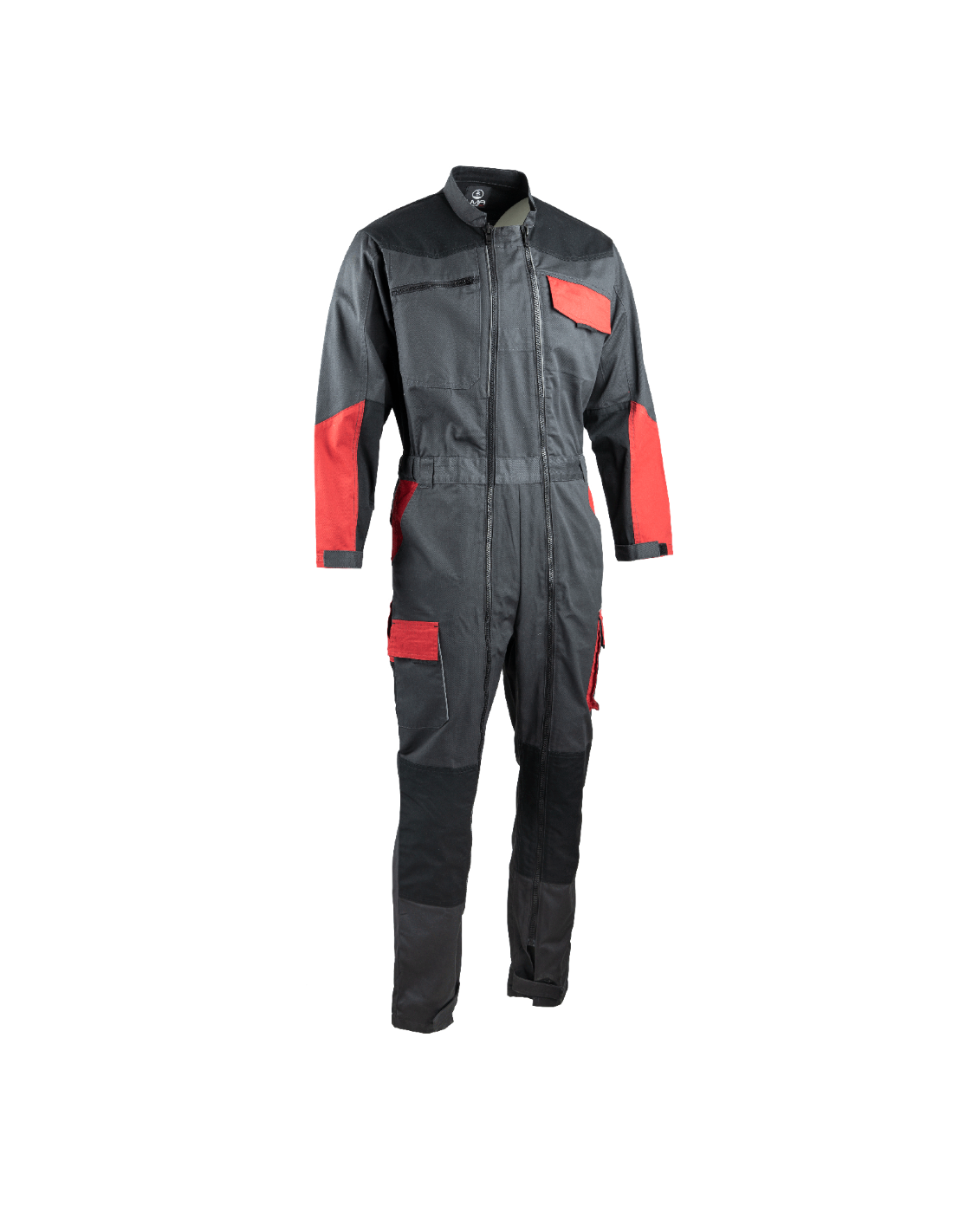 LMA - Combinaison de travail double zip Sesame tricolore gris / noir / rouge taille 7 - LMA