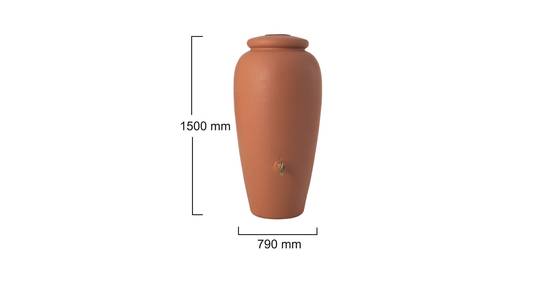 Garantia - Récupérateur d'eau de pluie 500L Amphore terracotta - GRAF - Image 3