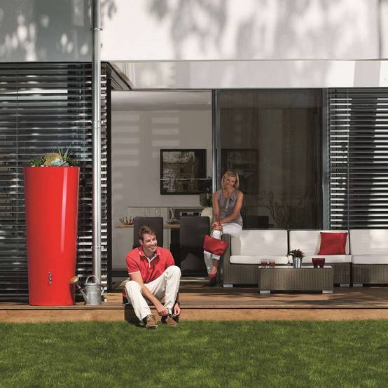 Garantia - Récupérateur d'eau de pluie 350L Tomato rouge - GRAF - Image 15