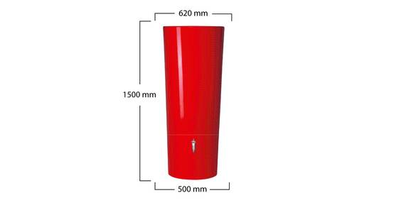 Garantia - Récupérateur d'eau de pluie 350L Tomato rouge - GRAF - Image 17