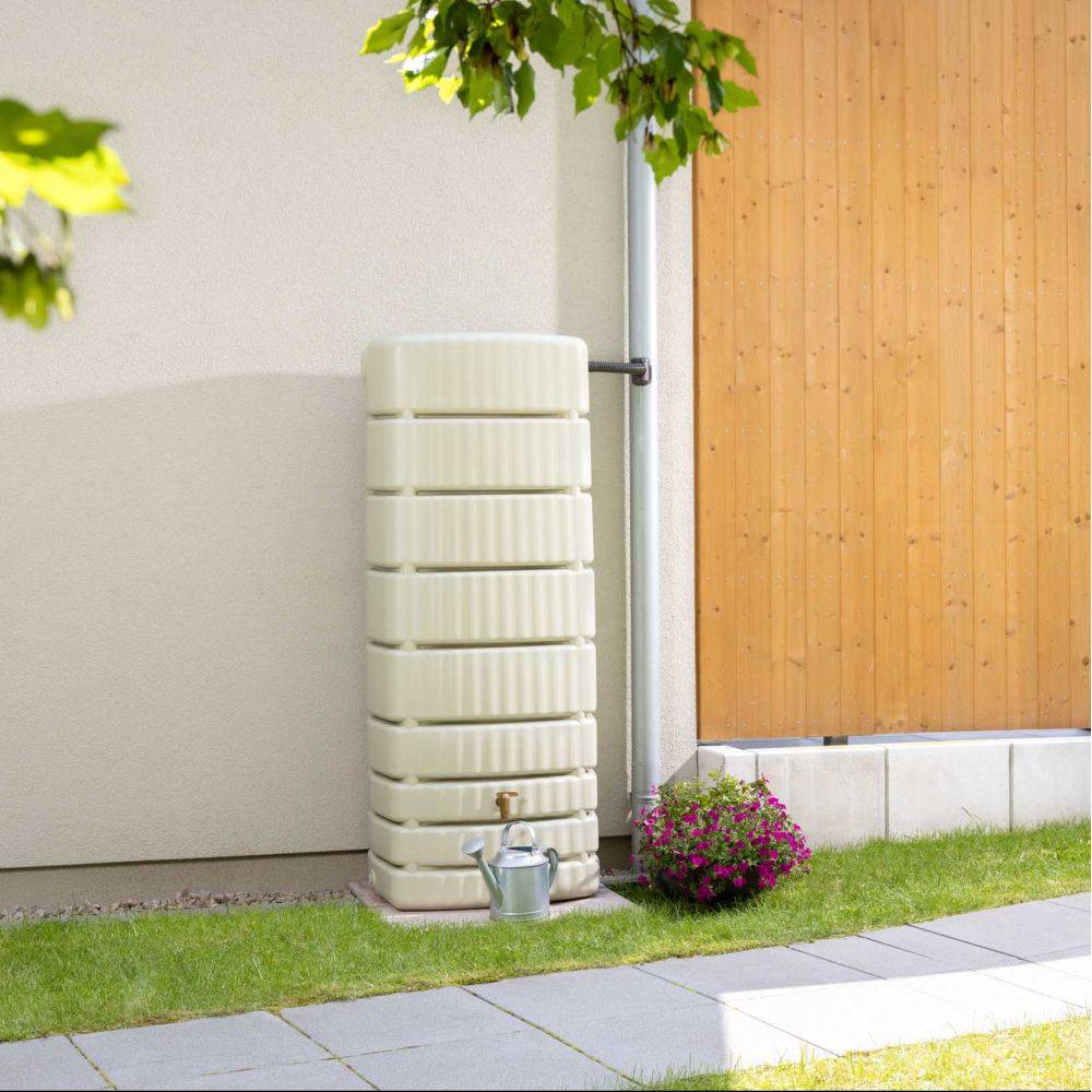 Garantia - Récupérateur d'eau de pluie 500L mural robinet et collecteur inclus Slim - GRAF - Image 1