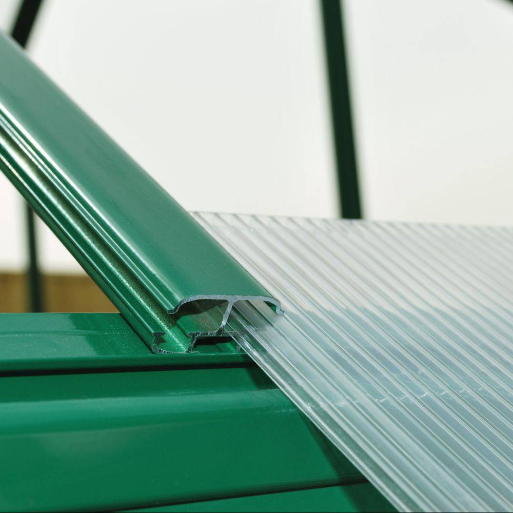 Canopia by Palram - Serre de jardin polycarbonate aluminium vert 4,6 m² Mythos avec embase - Canopia by Palram - Image 4