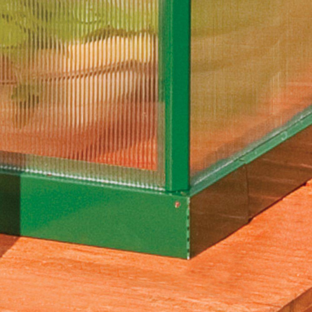 Canopia by Palram - Serre de jardin polycarbonate aluminium vert 4,6 m² Mythos avec embase - Canopia by Palram - Image 6