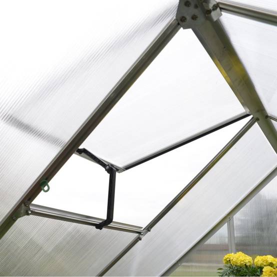 Canopia by Palram - Serre de jardin polycarbonate aluminium vert 4,6 m² Mythos avec embase - Canopia by Palram - Image 5