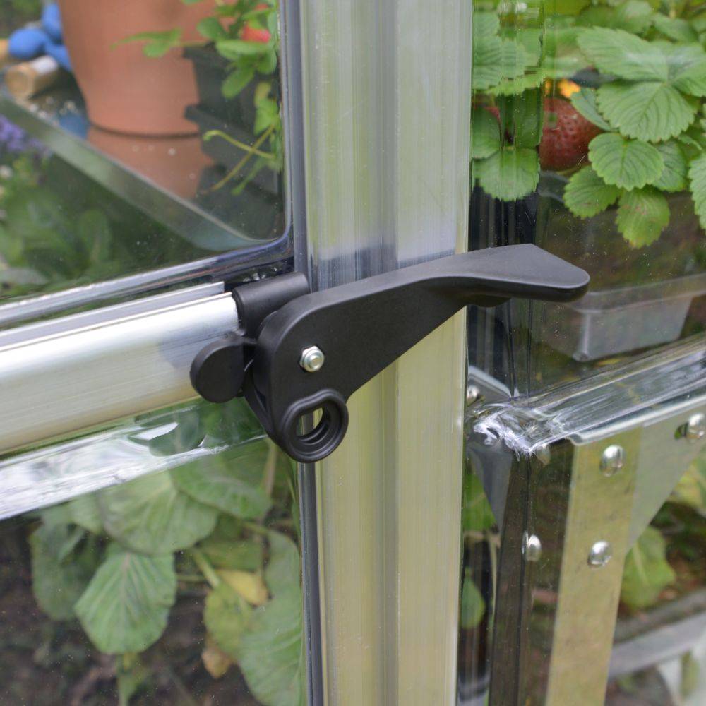 Canopia by Palram - Serre de jardin polycarbonate aluminium brut 5,7 m² Harmony avec embase - Canopia by Palram - Image 7