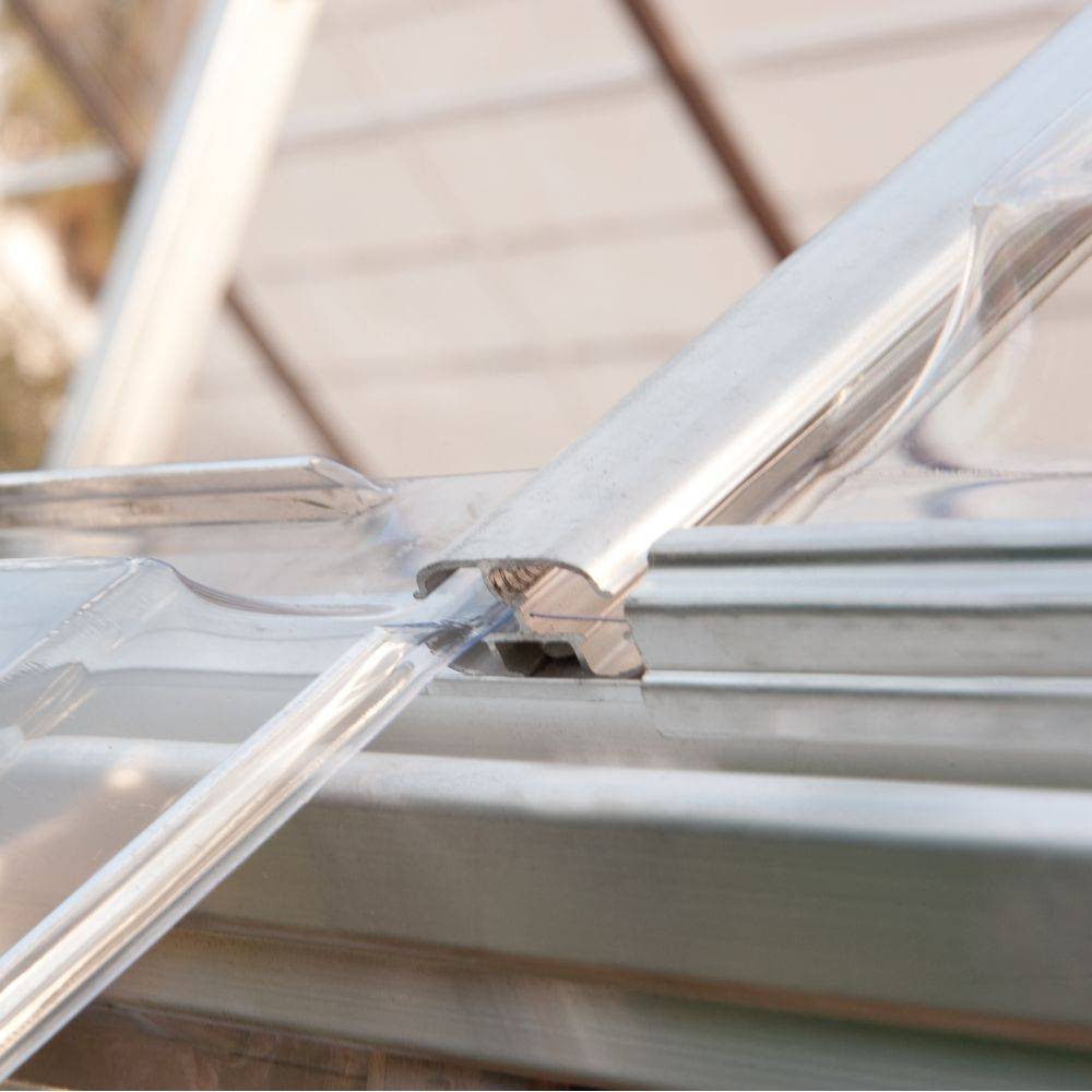 Canopia by Palram - Serre de jardin polycarbonate aluminium brut 5,7 m² Harmony avec embase - Canopia by Palram - Image 12