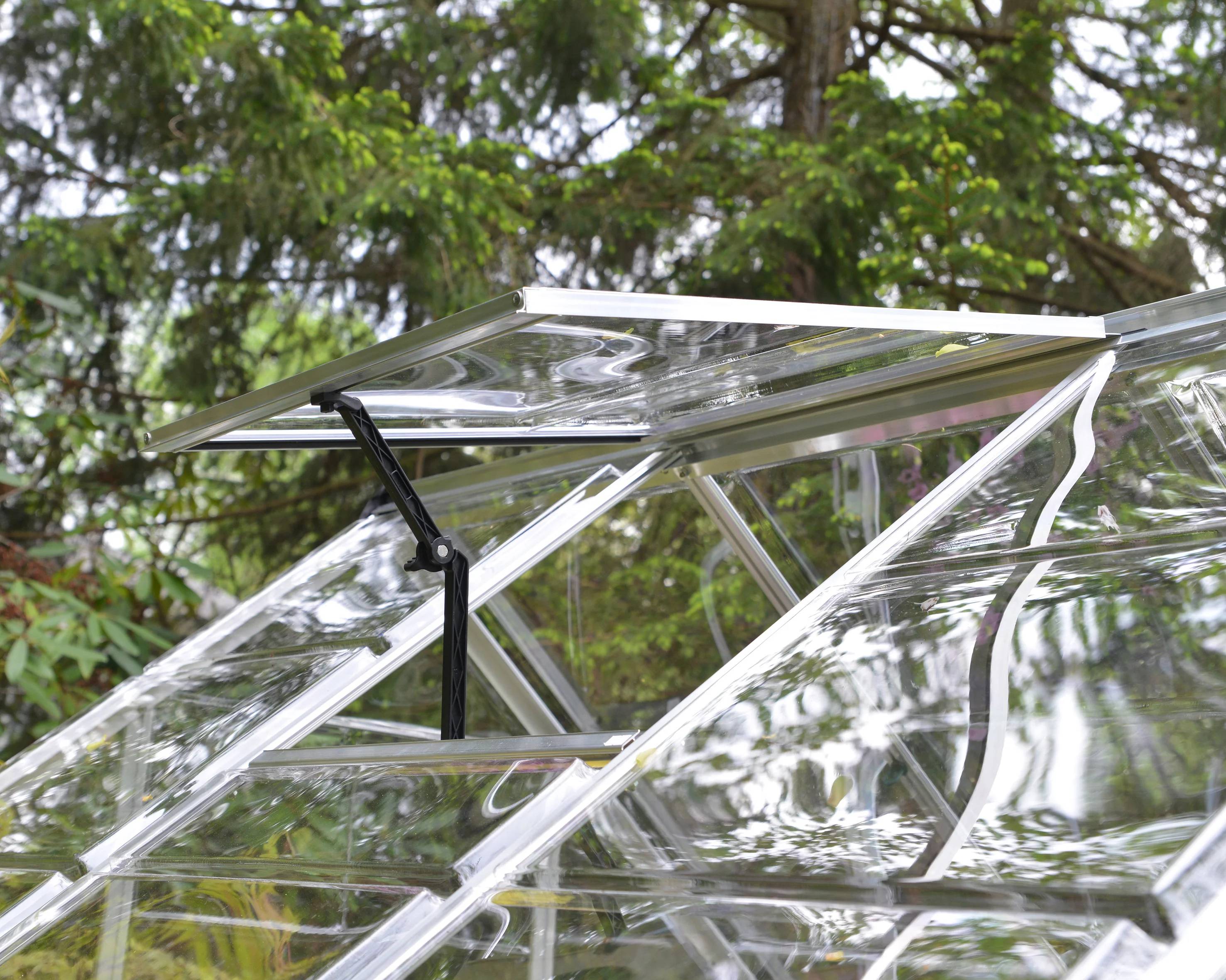 Canopia by Palram - Serre de jardin polycarbonate aluminium brut 4,6 m² Harmony avec embase - Canopia by Palram - Image 18