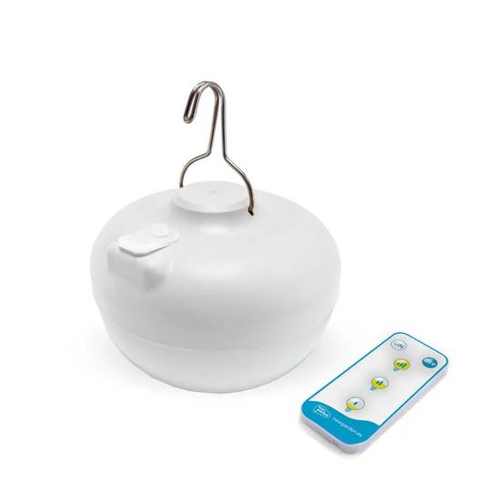 Baladeuse extérieure rechargeable polypropylène blanc Ø11 cm H.12 cm - Newgarden - Image 2