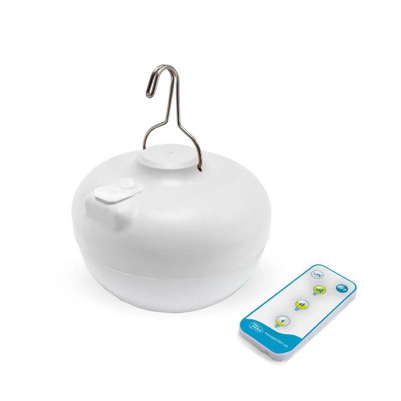 Baladeuse extérieure rechargeable polypropylène blanc Ø11 cm H.12 cm - Newgarden - Image 2