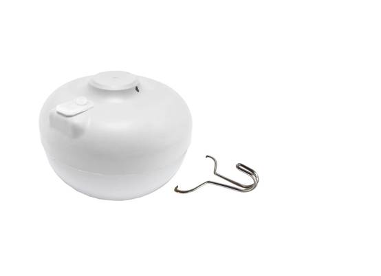 Baladeuse extérieure rechargeable polypropylène blanc Ø11 cm H.12 cm - Newgarden - Image 1