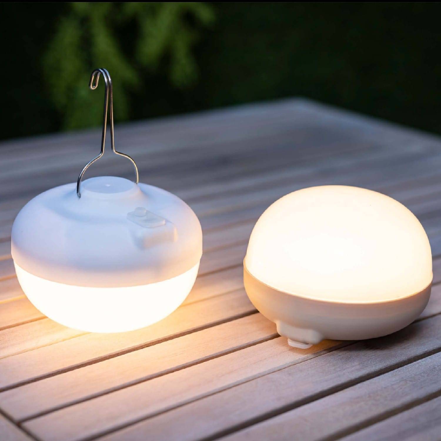 Baladeuse extérieure rechargeable polypropylène blanc Ø11 cm H.12 cm - Newgarden - Image 7