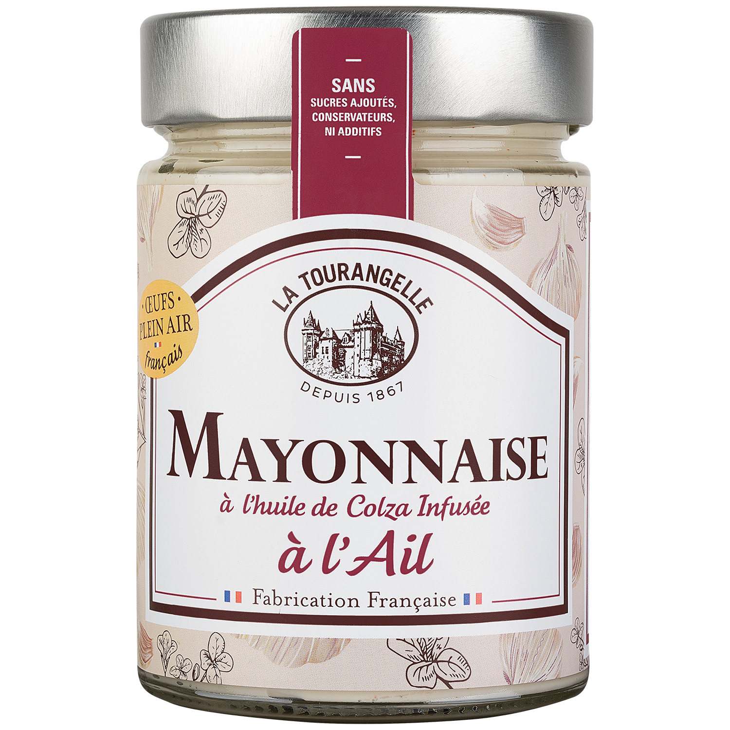 La Tourangelle - Mayonnaise à l'ail 270 g - La Tourangelle