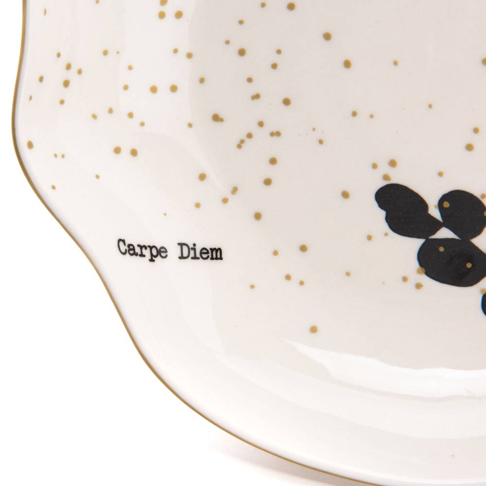Amadeus - Assiette creuse Carpe Diem grès blanc Ø 21,5 cm lot 6 - AMADEUS - Image 4
