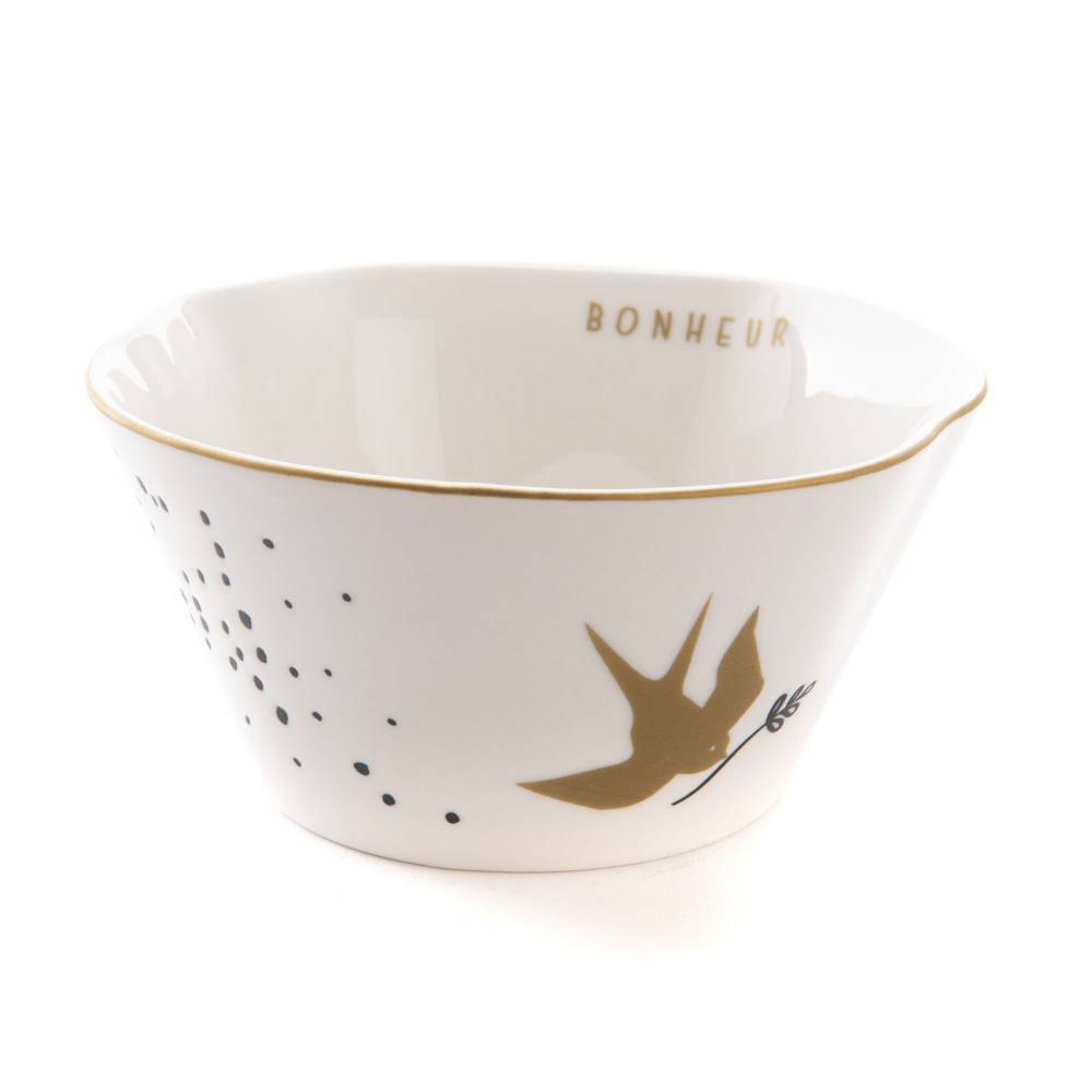 Amadeus - Bol Carpe Diem Grès Blanc 14 cm Lot de 4 - AMADEUS - Image 2