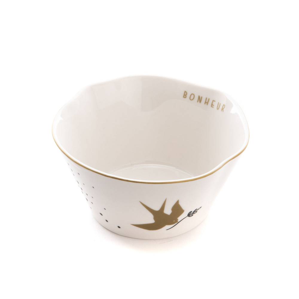Amadeus - Bol Carpe Diem Grès Blanc 14 cm Lot de 4 - AMADEUS - Image 4