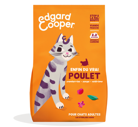 Edgard & Cooper - Croquettes Chat Adulte Sans Céréales Poulet frais 4kg - Edgard & Cooper